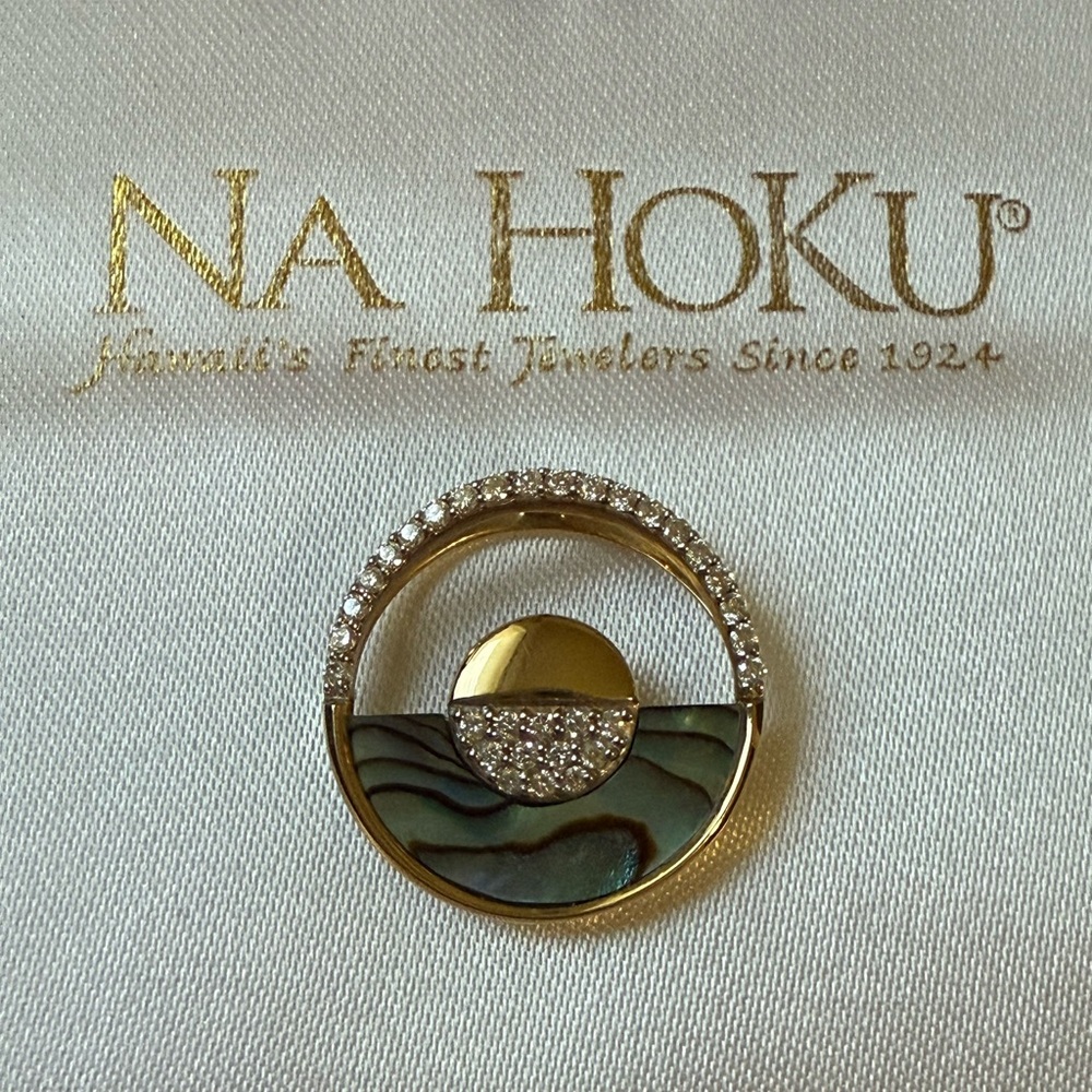 Na Hoku abalone Horizon Pendant large size (no chain)
